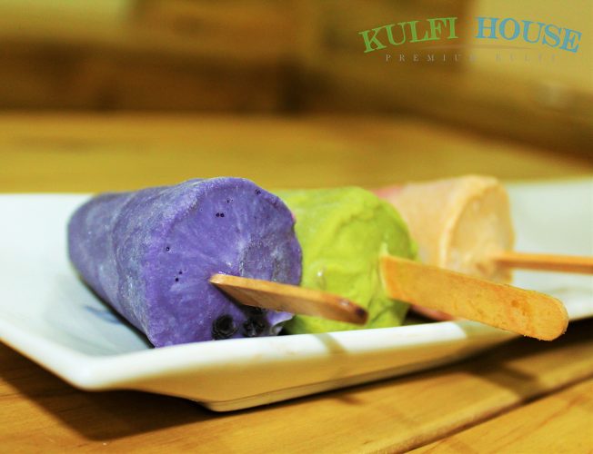 Blackcurrant kulfi